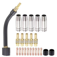 Welding Consumable New Coating Protection 0.8mm Contact Tips Non-Stick Welding Slag European Airless Nozzle for 15AK Mig