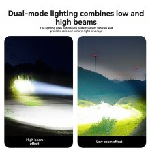 LED Bicycle Front Light USB Rechargeable Flashlight Mountain Bike E-Bike Night Cycling Headlamp Bike Accessories