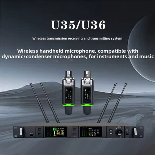 48V/5V Wireless Microphone Converter Transmitter Receiver Microphone Wireless System Condenser Dynamic Universal 2