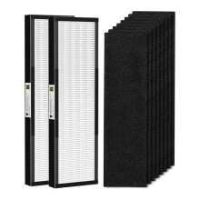 FLT4825 Replacement Filter for Germ Guardian Air Purifier, for AC4825 AC4850,2 True HEPA + 8 Carbon Filters