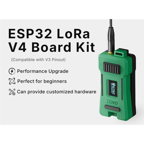 Heltec V4 Meshtastic ESP32-S3 SX1262 Dev-Board WIFI Lora 32 Kit Case Green Antenna GPS Module Installable Meshcore 1