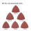 180pcs Triangular Hook and Loop Triangle-Sandpaper, Fit 3-1/8 Inch Oscillating Multi Tool Sanding Pad 2