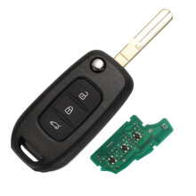 Car 3 Buttons Folding Remote Control Key PCF7961M 4A Chip 433MHz Key HU56R Key Blade for Megane 3