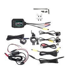 Motorcycle Driving Recorder Camera Dash Cam 2Inch IPS Screen 1080P+720P Dual AHD Bike Dashcam G-Sensor Parking Mode