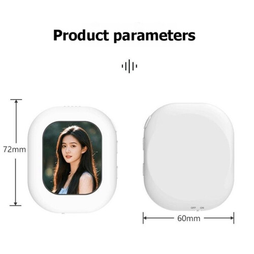 Monitor de Selfie para Vlogs com Celular, Tela de 2,01 Polegadas com Conexão Sem Fio para Câmera Traseira, Compatível com para 1
