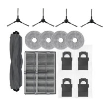 15 Pcs for Mova E30 Ultra / Trouver E30 Ultra Vacuum Cleaner Accessories Main Side Brush Mop Filter Dust Bags