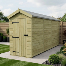 4 x 13 Apex Shed Tanalised (Single Door, No Windows)