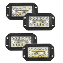 4Pcs 12V 6 Pulgadas Luz de Trabajo de Montaje Empotrado 26 LED Super Brillante Proyector Faros de Automóviles