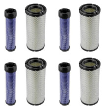 8x Air Filter Sets for P821575 P822858 6672467 6672468 11013-7044 11013-7045 Excavators