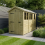 4 x 13 Apex Shed Tanalised (Single Door, With Windows) 1