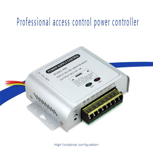 AC 100-260V Access Control Power Supply Controller  12V 5A Access Control  Delay Power Adapter 1