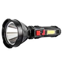 Ultrastark LED-Ficklampa USB-Uppladdningsbar -COB-Ficklampa Bärbar Ficklampa för Utomhusbruk Campinglampa