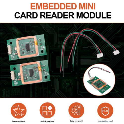 Embedded  5V RFID Card Reader Module 125Khz 13.56Mhz Double Frequency Uart 2