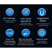 Magnetic Wireless Charger Phone Cooling Fan for 16 15 14 13 12 Pro Max Cellphone Radiator Cooler