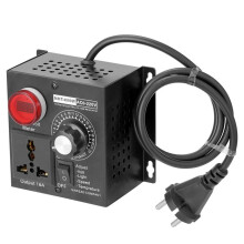 4000W Compact Variable Voltage Controller Portable SCR Voltage Regulator for Speed Temperature Adjustment EU Plug