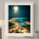 Diamond Painting (30x40cm) "Beach Moonlight" Full Layout Wall Decor 30x40cm Without Frame 5