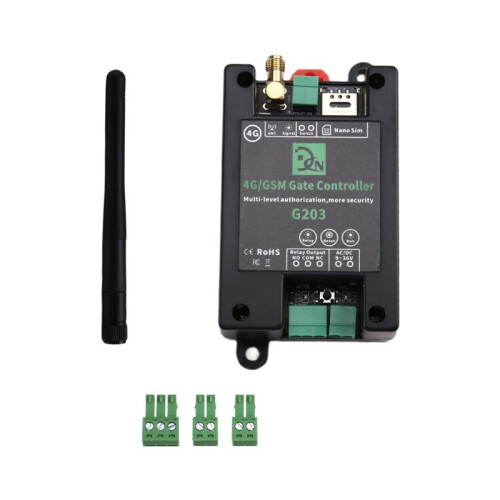 GSM Remote Control Relay  G203 4G Mobile Phone Operated Door & Gate Controller