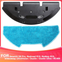 Replacement Mop Bracket and Pads Kit for BObsweep Dustin, RC400,Mop Pads Kit Spare,Mop Bracket with High-Quality Rags