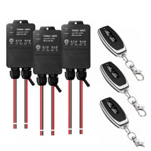 433 MHz Funk-Fernbedienungsschalter Wasserdichter Funkempfänger DC8V-80V 30A Sender für Pumpenlüfterlicht