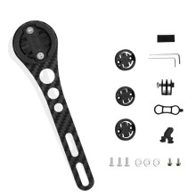 Bicycle Carbon Fiber Computer Stand Mountain Bike Multifunction Extension Stand Cycling Computer Stand Cycling Equipment