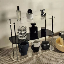 Storage Rack Desktop Organizer Perfume Jewelry and Cups Display Stand 3 Layers Removable Decorative Shelf A