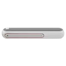 Magnetic Refillable Plastic Wrap Dispenser with Cutter, Tin Aluminum Foil Dispenser, Film Wrap Dispenser Kitchen Tool White Cutter