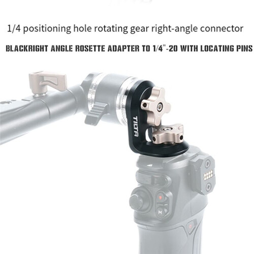 Tilta Right Angle Rosette Adapter with 1/4inch-20 Locating Pins for Nucleus  II Control Handle 2