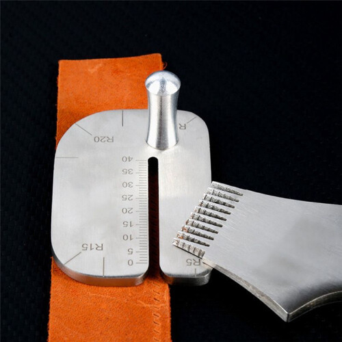 Leather Pulling Board Practical Cutting Ruler Tool Stainless Steel Manual Leather Cut Auxiliary Accessories 2