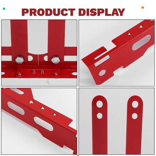 Car Wheel Alignment Tool Plates Adjustable Automotive Wheel Leveling Aligner Wheel Alignment Tool Red 1