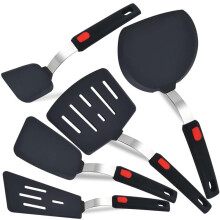 Silicone Spatula, 5-Pack Spatulas Silicone Set for Nonstick Cookware, Heat Resistant Kitchen Cooking Utensils Set