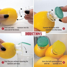 Screw Top Squeezer, Portable Lemon Juicer Compact Citrus , Upgrade Extractor with Lid for Juice
