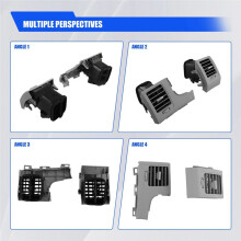 1Pair Car Dashboard Air Conditioner Outlet Grille Assembly for 2007-2013 A/C Conditioning Air Vent