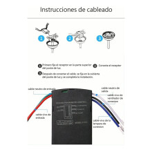 Universal Ceiling Fan Remote Control Kit, 3-in-1 Ceiling Fan Light Timing & Speed Wireless Remote Control and Receiver