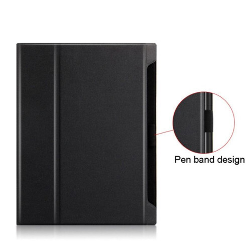 Foldable E-Reader Case Paste Type with Pen Slot Back Cover Wear-Resistant Leather Protective Shell for  DPT-RP1 1