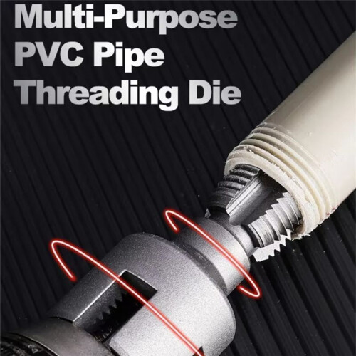 6 Points Pvc Pipe Threader Kit Internal/External Thread Fast Thread Tap PPR Water Pipe Opener Tap Waterpipe Tapping Tool