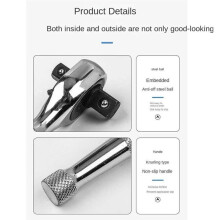 2 in 1 Ratchet Wrench Tool Ratcheting Socket Double End Spanner Tools 1/2in & 3/8in and 1/4in & 3/8in 2pcs