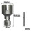 6 Points Pvc Pipe Threader Kit Internal/External Thread Fast Thread Tap PPR Water Pipe Opener Tap Waterpipe Tapping Tool 7