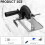 Angle Grinder Stand, 45 Adjustable Angle Grinder Holder Accessories Cover, 0-40mm Cutting Depth, Cutting Bracket 8