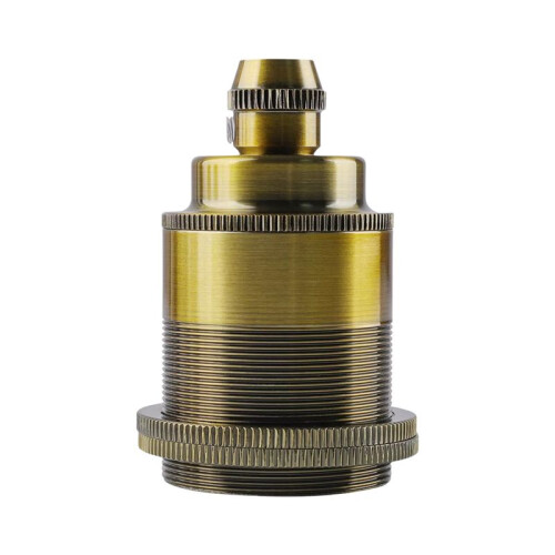 Vintage Copper E27 Screw Bulb Socket Retro Pendant Light Fitting Adapter Lighting Bulb Holder for Home Lighting B 1