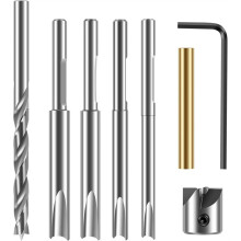 9 Pcs Pen Trimmer Kit with 3/4inch Cutting Sturdy Woodworking Mill Trimmer Cutter Cutter Shafts for Trimming