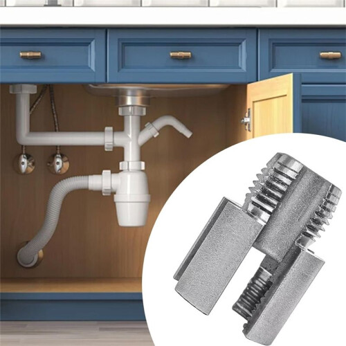 Integrated Internal & External Pipe Threading Tool,1/2in 3/4in,Drill Compatible PVC & Plastic Pipe Threader Kit for Home