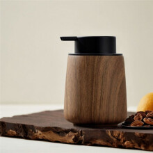 Wood Grain Hand Soap Foaming Bottle Shampoo Dispenser Pressure Type Foam Bottle Kitchen Accessories Bathroom Decoration