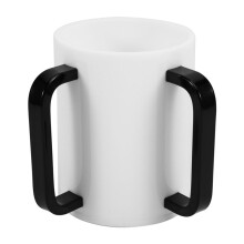 Hand Washing Cup Acrylic Washing Cup Hand Wash Cup with Two Acrylic Handles for Jewish Prayer Wash Cup Black Handles