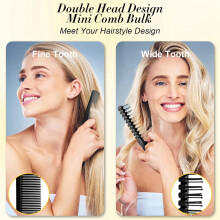 24 Pcs Travel Folding Comb in Bulk, Individually Wrapped Foldable Hair Brush Travel Pocket Hair Comb & Makeup Comb