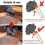 Knapping Tools Kit Obsidian Crafting Tool, Dragon Crystal Stone Age Toolkit,for Both Pros,Pressure Flaker,Copper Boppers 5