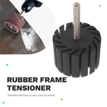 Slotted Sand Drum Grinding Metal Rust Removal Ring Set Rubber Frame Tensioner 45mmx30mm