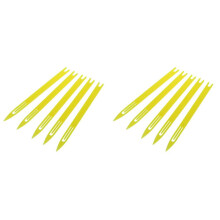 10 Pcs 2 Yellow Plastic Fishing Net Repair Netting Needle Shuttles