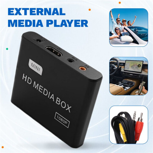 -Compatible Car HD F10 Player 1080 Automatic Loop Playback Advertising Machine AV Video Advertising Machine EU Plug 2