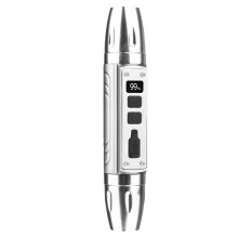 4-in-1 LED LCD Flashlight White Yellow UV 365nm/395nm USB Charging Jewelry Jade Stone Pet Stains Ore Money Silver