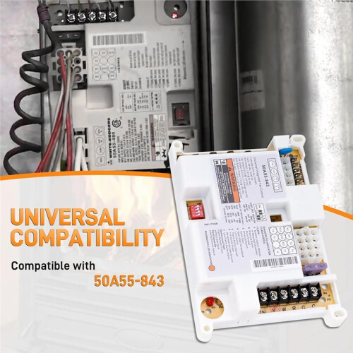 50A55-843 Integrated Furnace Control Board for White Rodgers Silicon Carbide Ignition Modules,Universal Replacement Part 1